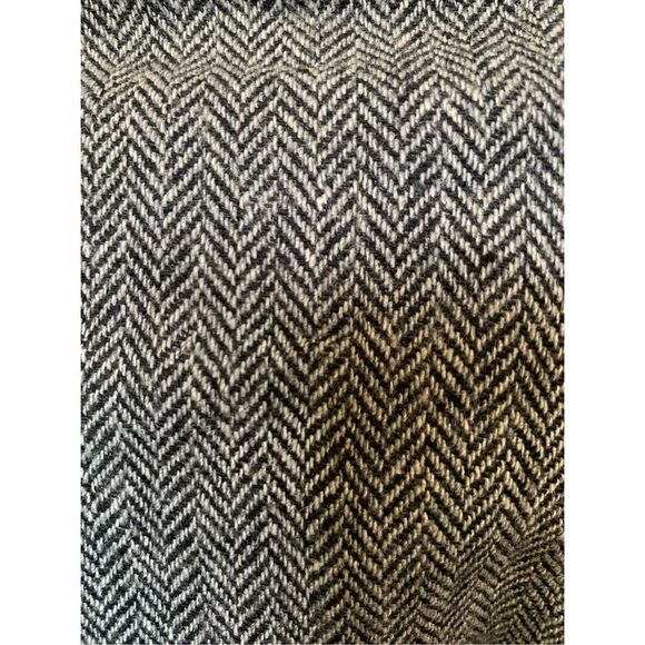 Mango Strapless Wool Blend Mini Herringbone Print Dress Gray Size 6‎ - Picture 6 of 12